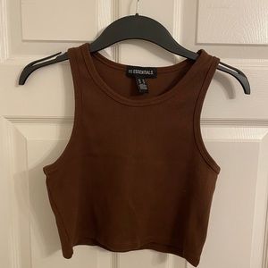 COTTON CROPPED TANK TOP